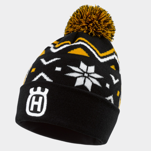 BONNET NOEL HUSQVARNA ROCKSTAR WINTER POM POM 24