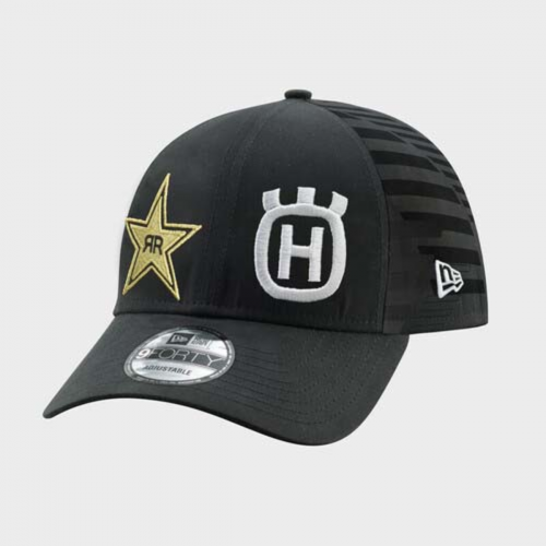 CASQUETTE HUSQVARNA MOTORCYCLES ROCKSTAR REPLICA TEAM CURVED NOIR