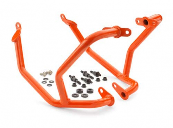 KIT CRASHBAR ACIER ORANGE KTM 125/390 DUKE 24-