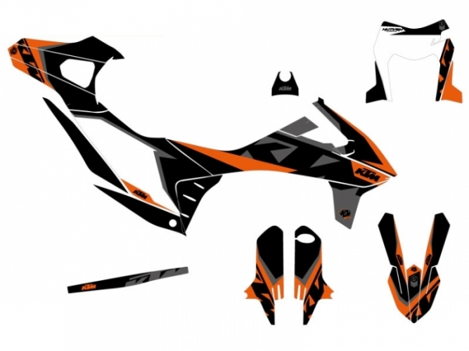 KIT DECO COMPLET GRAVITY NOIR KTM 690 SMC R 19-20