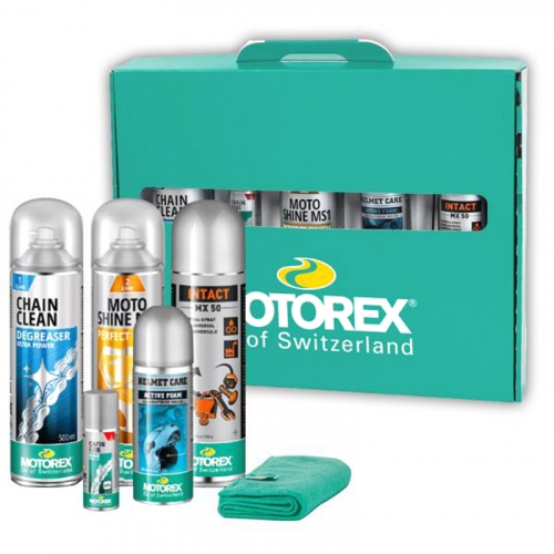 KIT NETTOYAGE ENTRETIEN LUBRIFICATION MOTOREX X RIDE N' SHINE