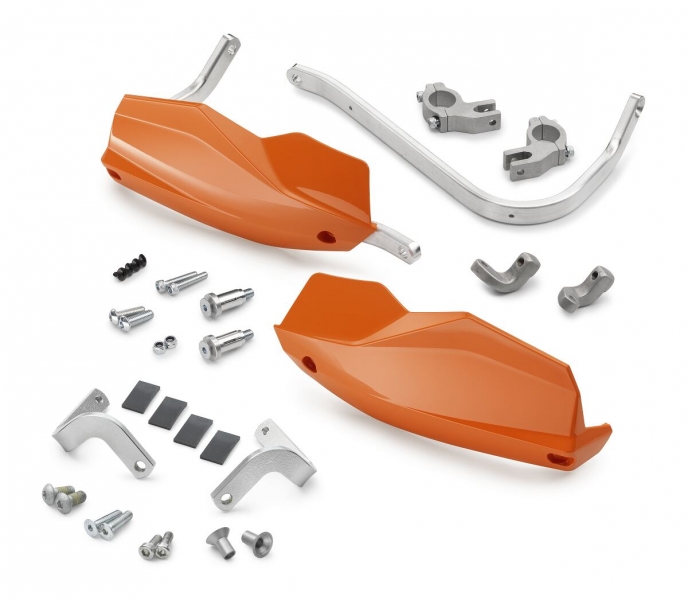 KIT PROTEGE-MAIN ALUMINIUM ORANGE KTM 125/390 DUKE 24-25