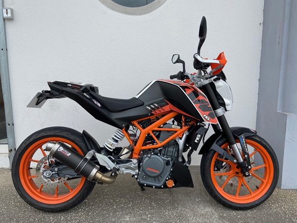 KTM 390 DUKE WHITE 2014 ABS (Eligible permis A2)